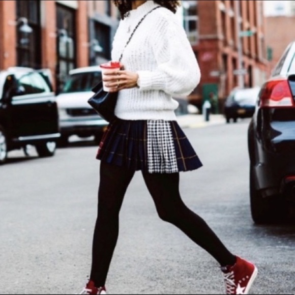 Zara Dresses & Skirts - ZARA TARTAN  MIXED PLAID PLEATED MINI SKIRT